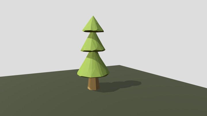 3D Asset Creation - Low Poly Tree 3D Model