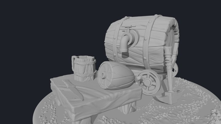 Adventurer's Camp 3D Model