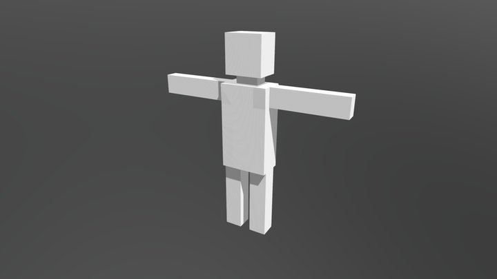 Standard character template (Fully rigged) 3D Model