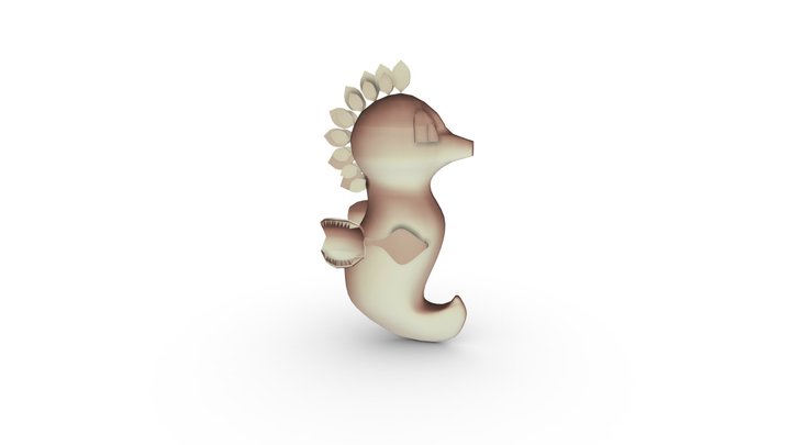 CT4012-2020 Seahorse Venus Trap 3D Model