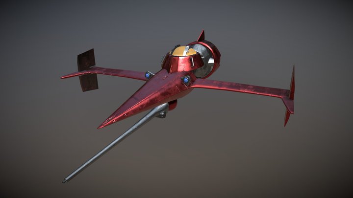 Cowboy bebop SwordFish Ship 3D Model