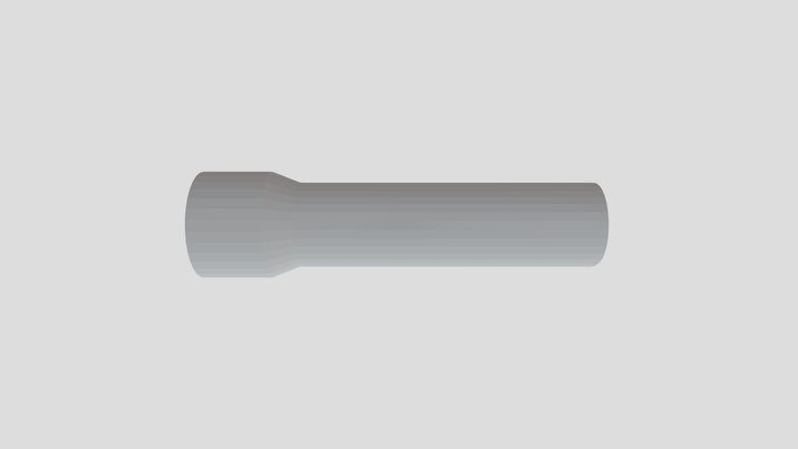 Low Poly Flashlight 3D Model