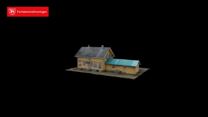 Gautestad stasjonsbygning 3D Model