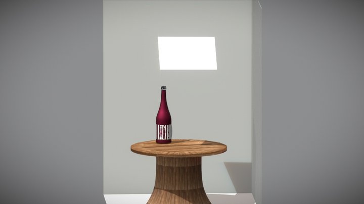 Botella De Vino 3D Model