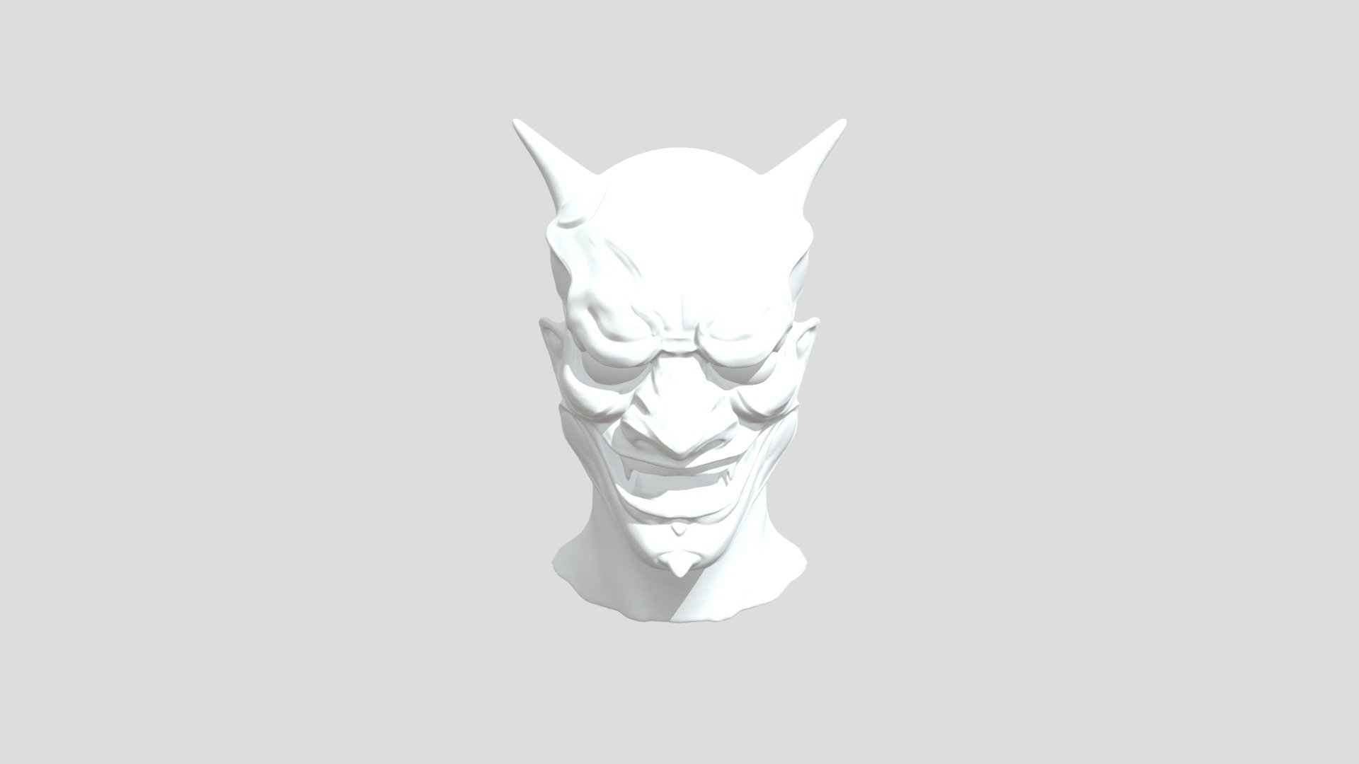 Oni Mask Sculpt - Download Free 3D model by GregoryClement [e95e7ad ...
