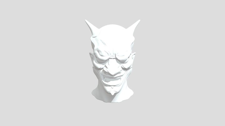 Oni Mask Sculpt 3D Model