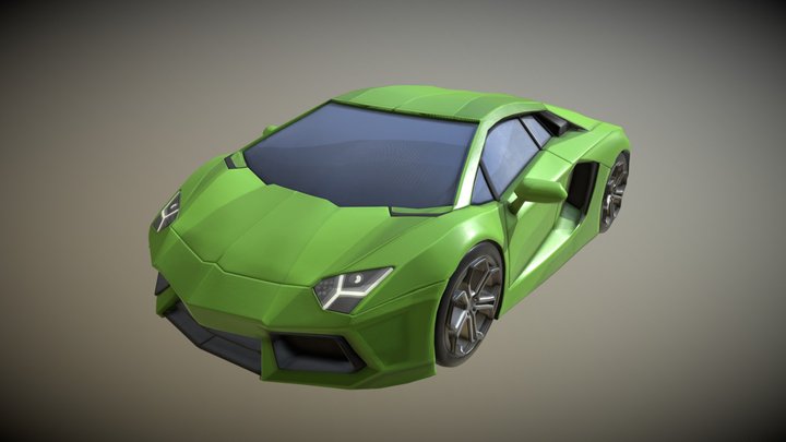 Micro Machine - Lamborghini Aventador 3D Model