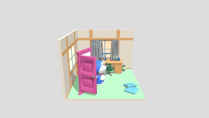 Nobita's Room 3D Model