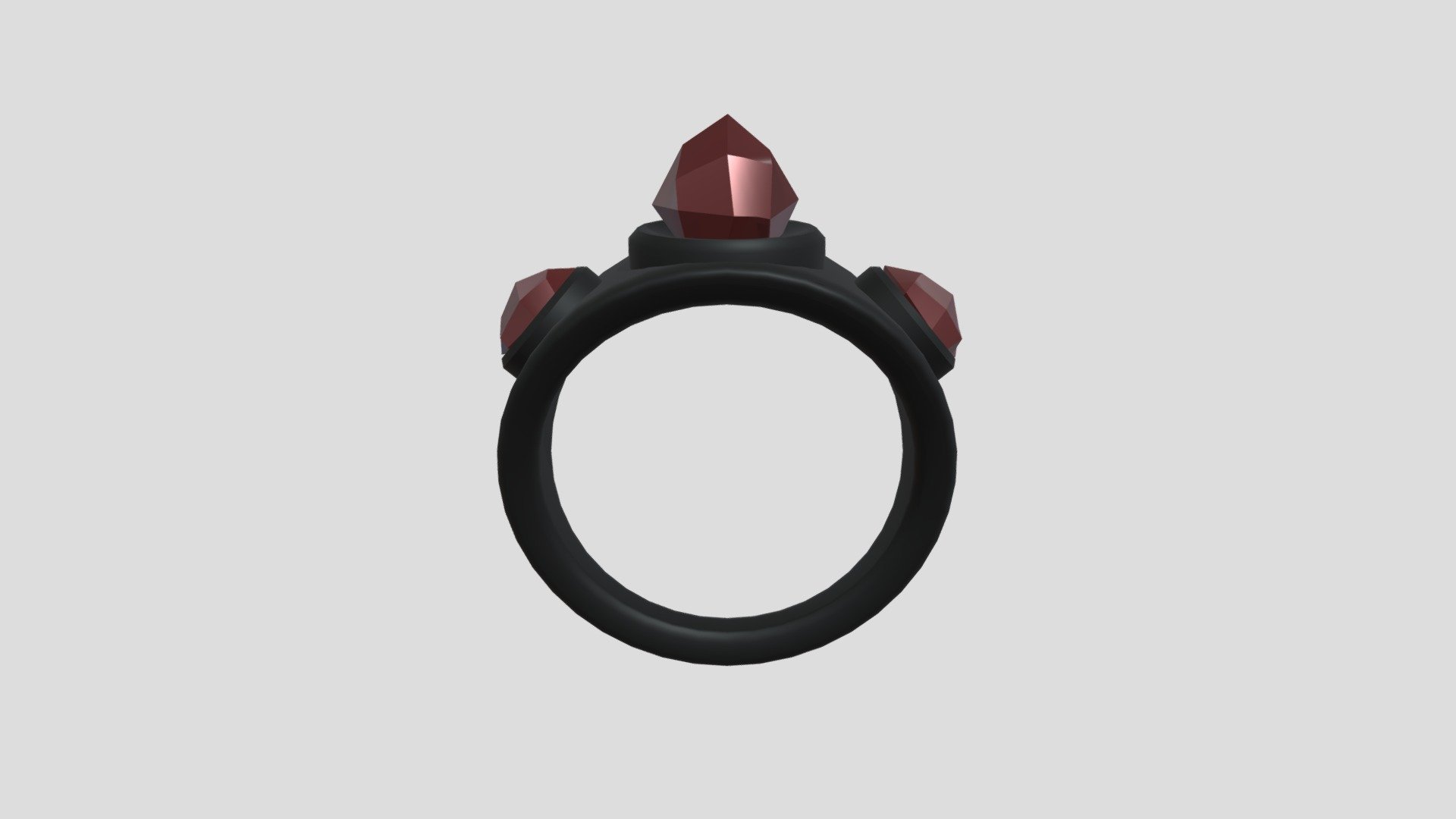 Blood crystal ring