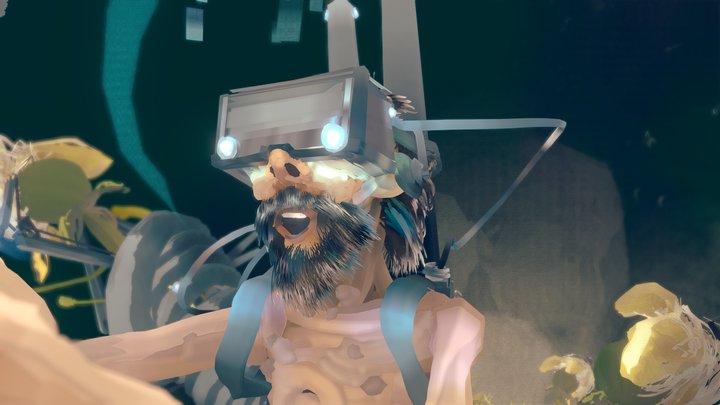 VR Quill Cyber Hippie (Cultura Visual) 3D Model