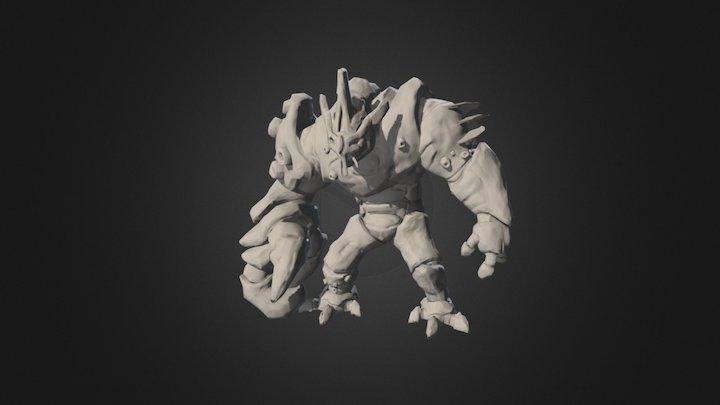 Big Monster for the video game: Teslan 3D Model