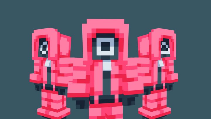 Pink Soldiers 3D Model