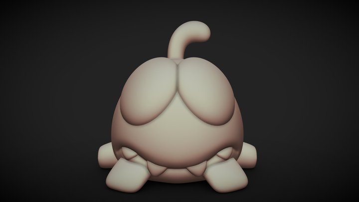Om Nom from the Cut the Rope 3D Model
