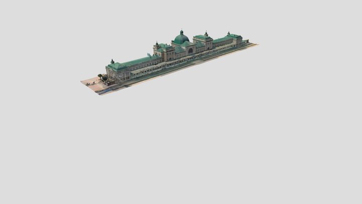 Ivano-Frankivsk Railroad Station 3D Model