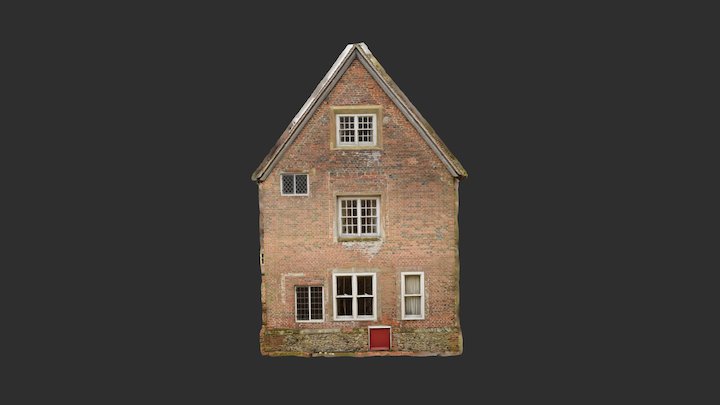 Chawton House - West facade 3D Model