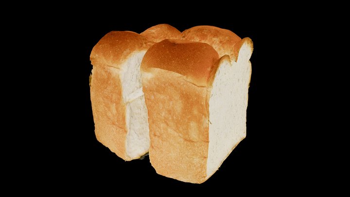 [3d scan RAW MESH] Whole loaf of bread