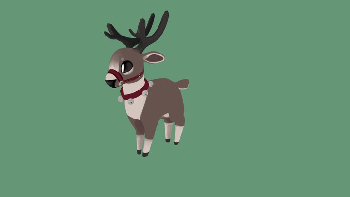 Day 6 - Reindeer 3D Model