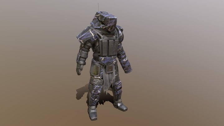 Predator Soldier 3D Model