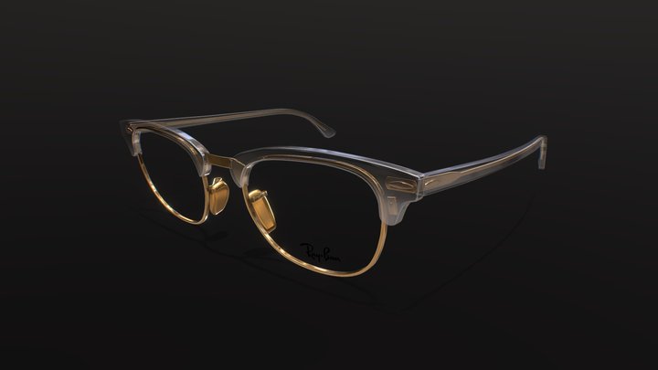 3D Glasses Modeling Working at fittingbox 3D Model