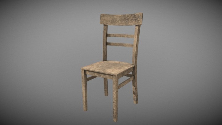 Wood Chair 3D Model
