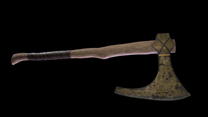 Viking Axe 3D Model