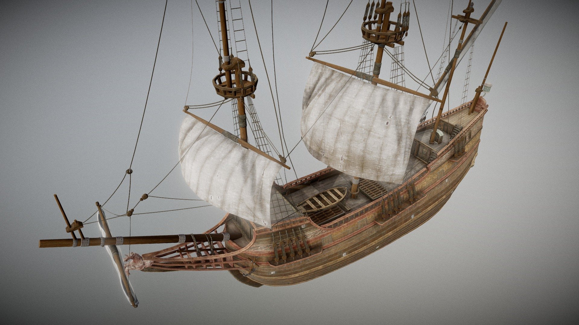 Dutch Ship Medium - Download Free 3D model by Console Art Cybernetic ...