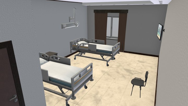 Clinic - Hospital room 3D Model