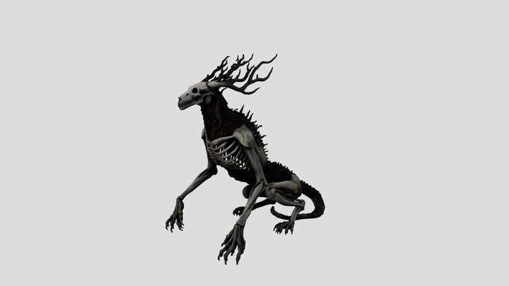 Anatomy of the Abyssal Beast 3D Model