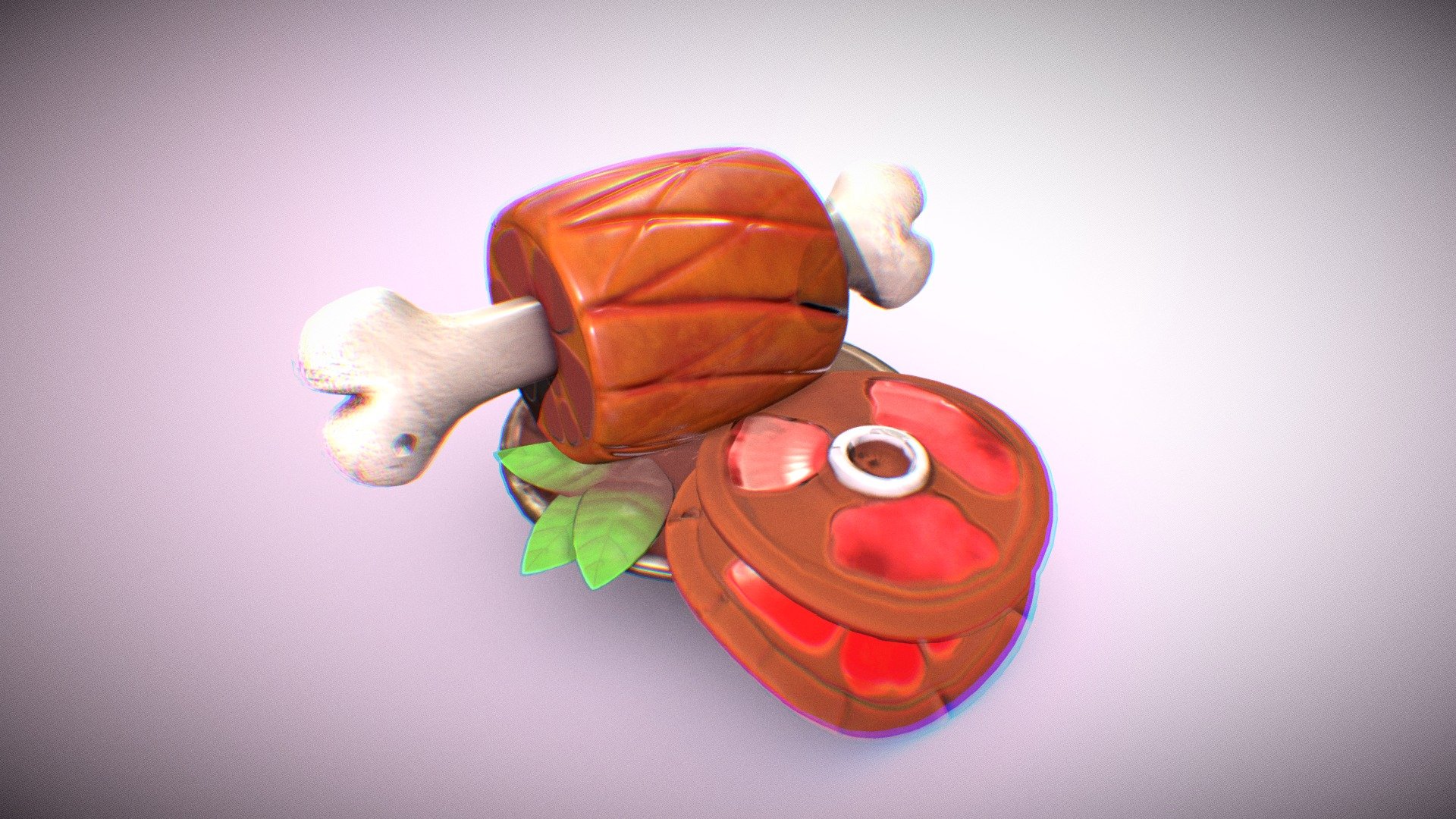 Stylized meet lunch