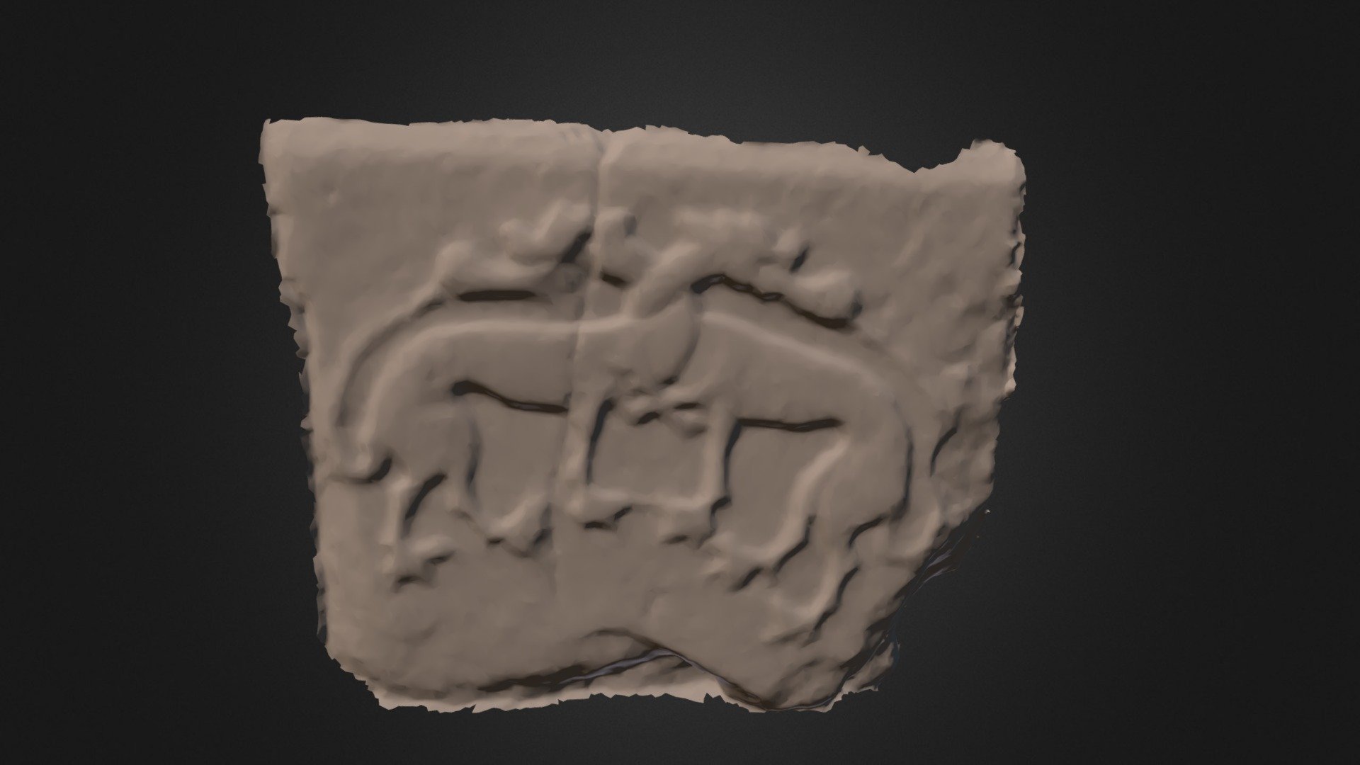 Roscommon Abbey - Sculptured stone