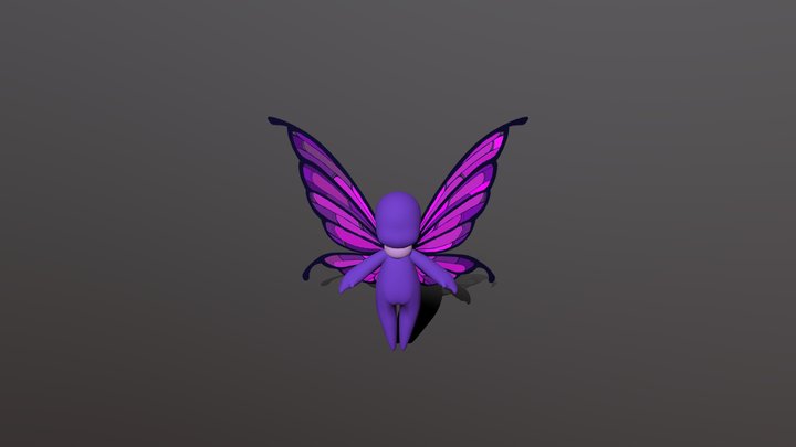 Butterfly moth 3D Model