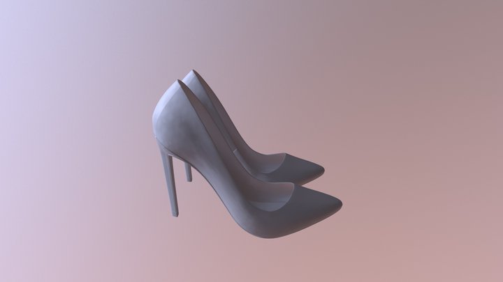 Classic high heel pumps 3D Model