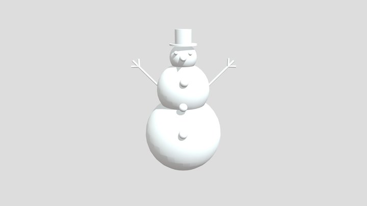 Snowman 3D Model
