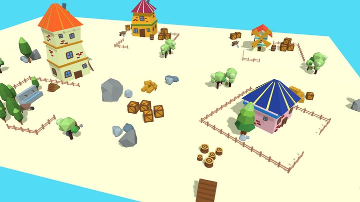 Happy Farm 3D Model