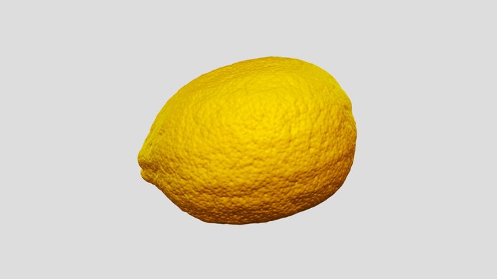 Real Lemon Fruit Natural 3D Scan 3D Model