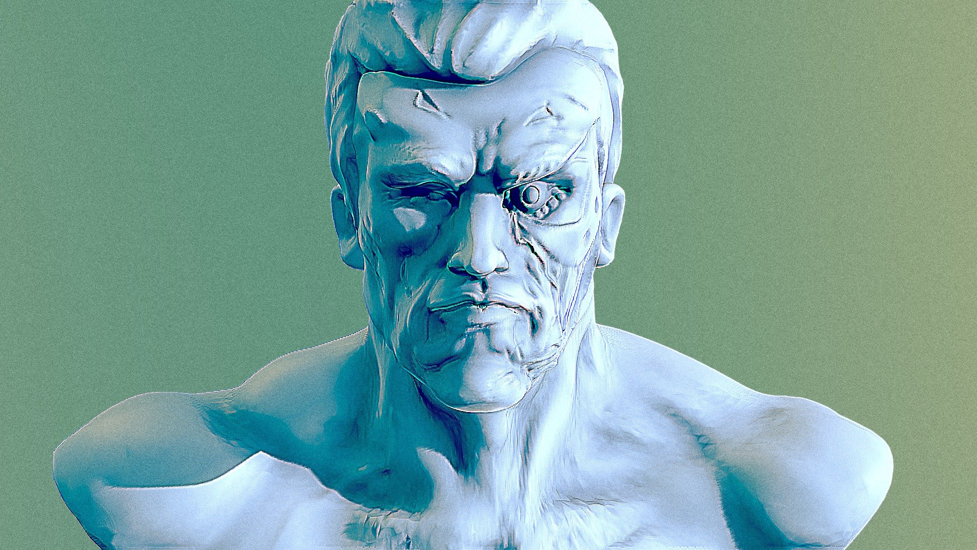 Terminator V2 Bust. Wip 127k Tris - Download Free 3D Model By Manun ...