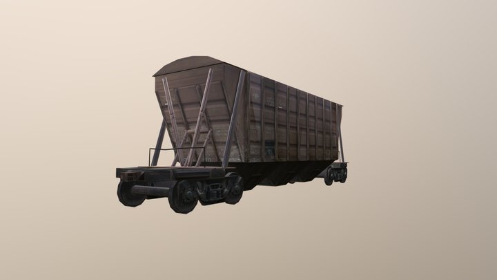 Train_vagon_zerno – Modello 3D gratuito STL