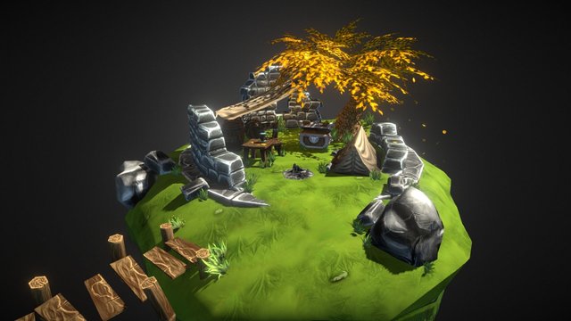 Final Diorama 3D Model