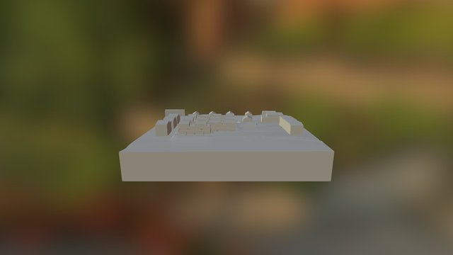 Three houses 3D Model