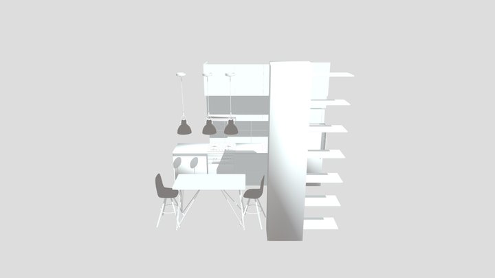 Bucatarie scene 3D Model