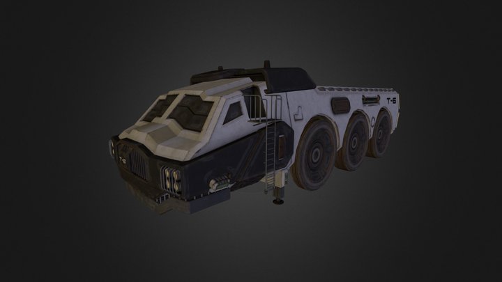Big SciFi Truck 3D Model