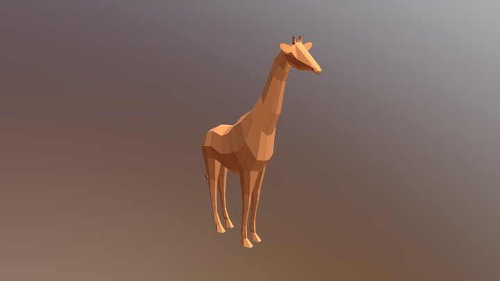 Low Poly Giraffe 🦒 3D Model