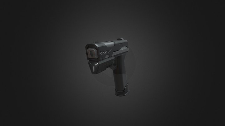 Sci-fi Handgun 3D Model