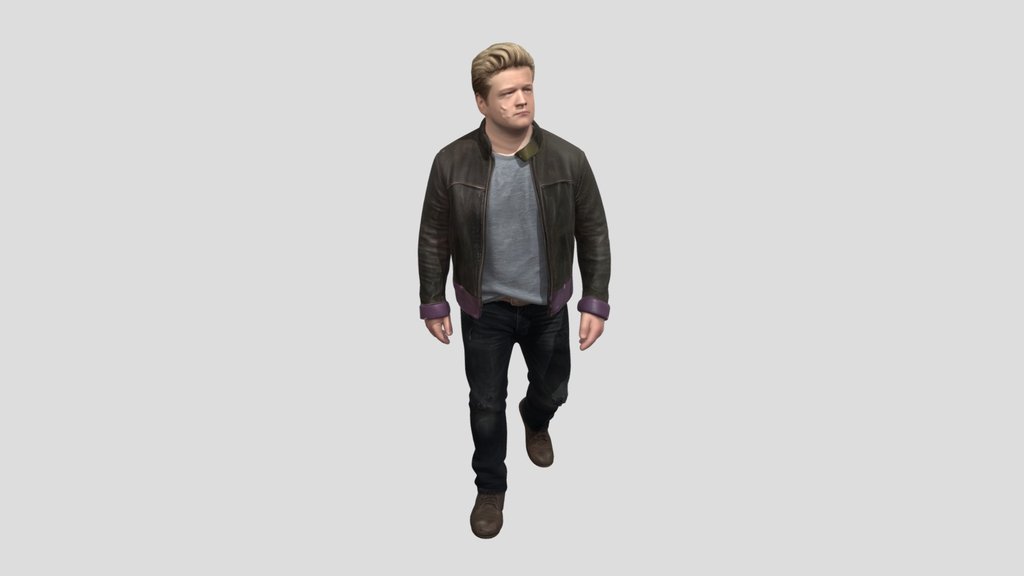 Casual Brown Leather Jacket Look