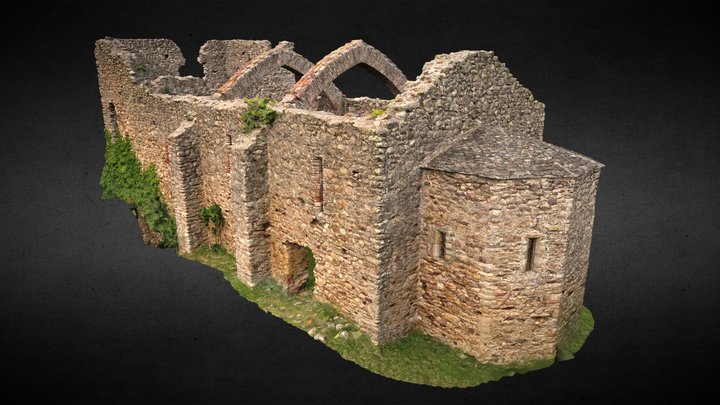 Eglise Saint Barthélémy du Puy Saint Georges 3D Model
