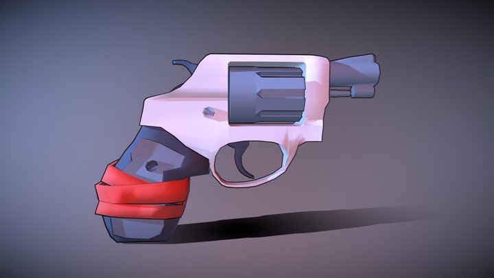 Revolver - Gun - Pistol 3D Model