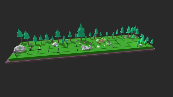 Group C "The Witcher GO" Level4 3D Model
