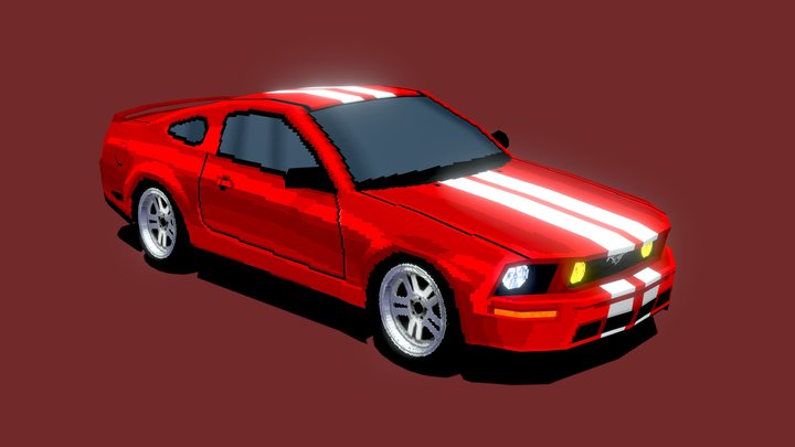 Ford Mustang V / S197 [PS1 Styled] 3D Model