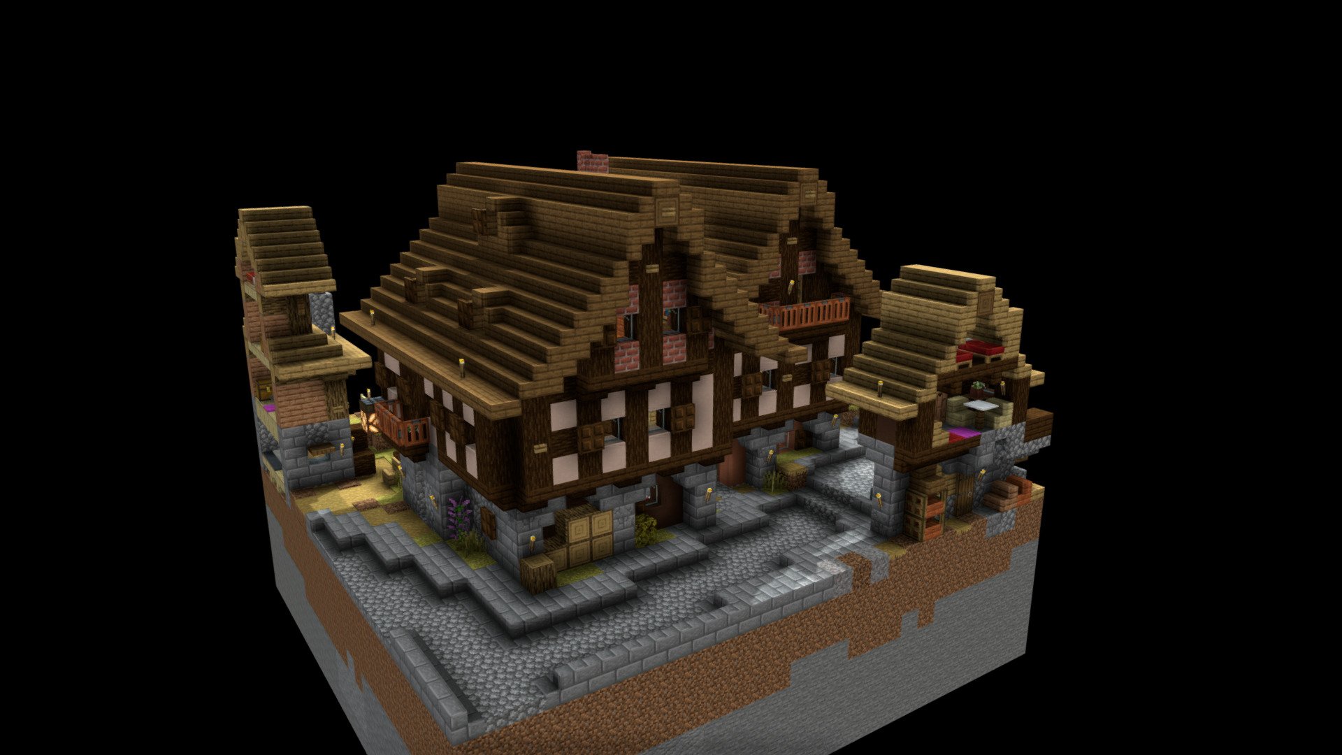 Twin medieval houses