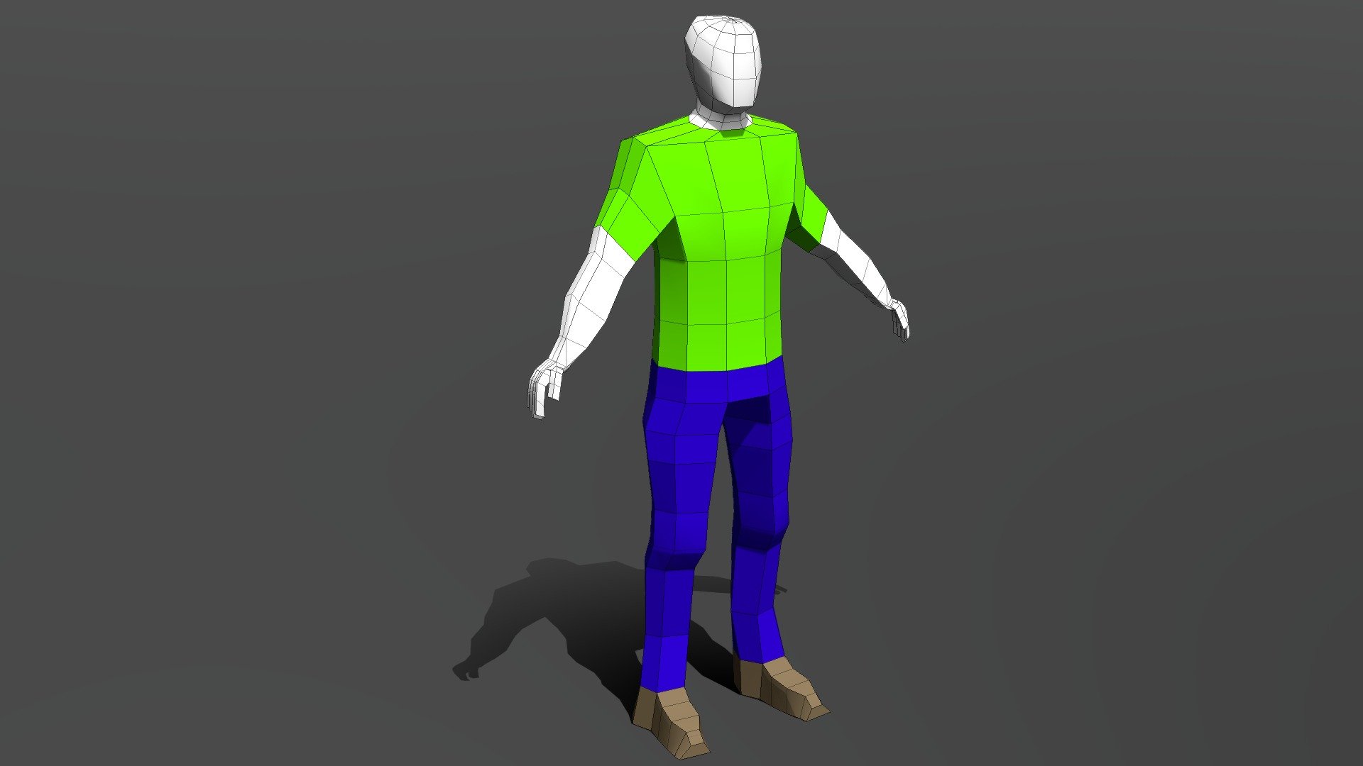 Basic Low-Poly Character - Download Free 3D Model By Cgoodw [e975c4d ...